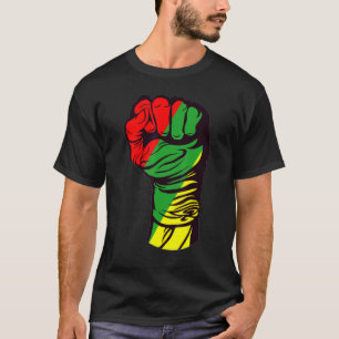Camiseta Inspirador Líderes Pretos, Punho de Energia Preto