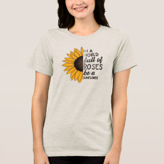 Camiseta Inspiradora com Citação de Girassol