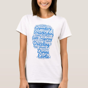 Camiseta inspiradora e descritiva para o seu amado