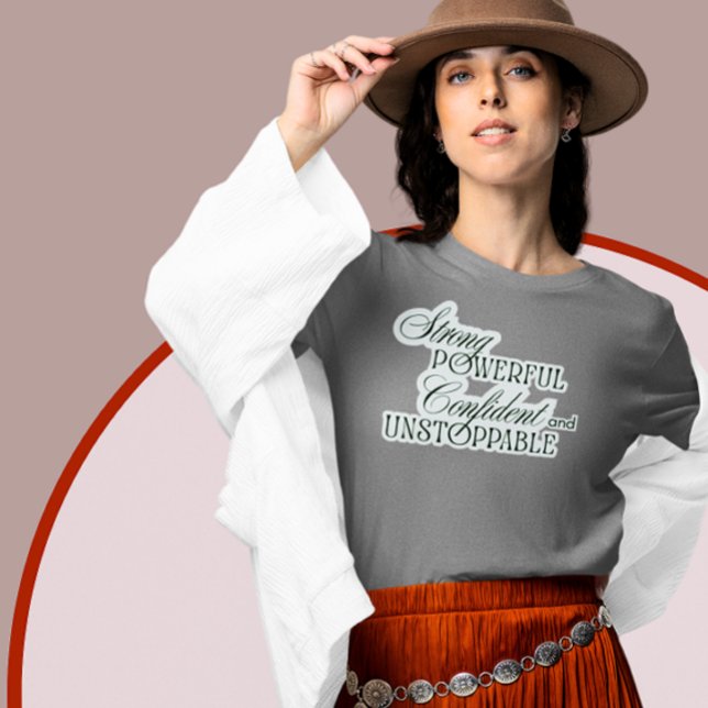 Camiseta Inspiradora Imparável (Criador carregado)