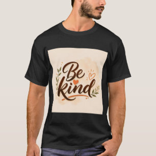 Camiseta Inspiradora Seja Gentil Tipografia Mini