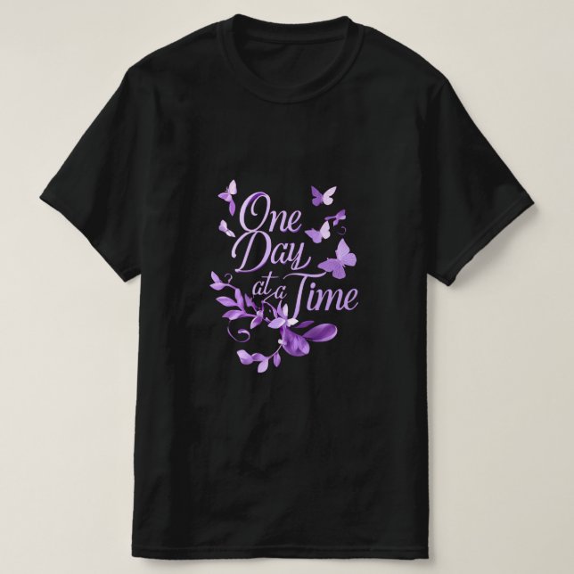 Camiseta Inspiradora Um Dia de Cada Vez – Esperanç (Frente do Design)
