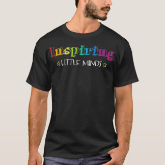 Camiseta Inspirando Pequenas Letras Arco-Íris para Professo