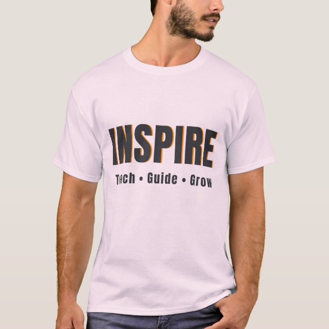 CAMISETA ✅ INSPIRAR. ENSINAR. ORIENTAR. CRESCER. (Frente)