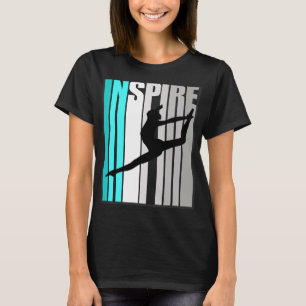 Camiseta Inspirar Garota de Dança Temporada Instrutor Dança