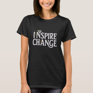 Camiseta Inspirar mudanças motivacionais e inspiradoras