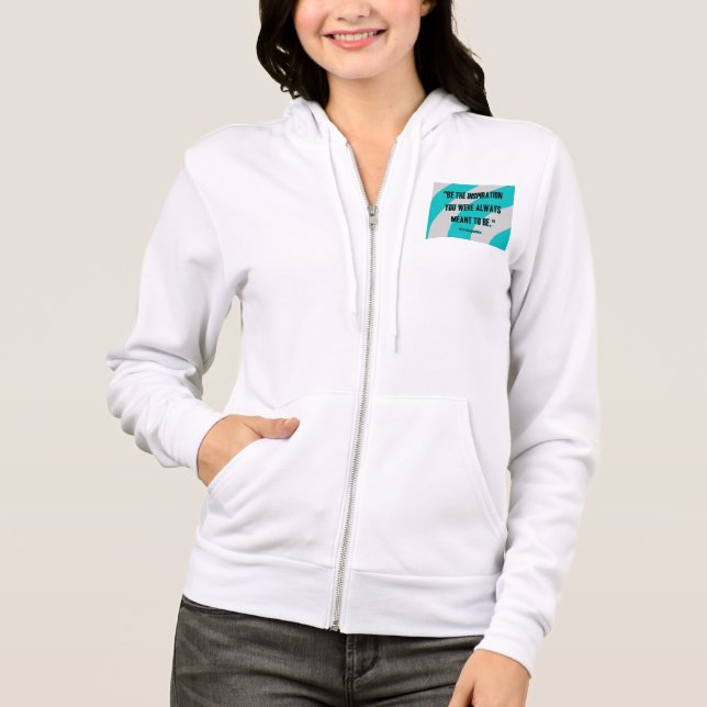Camiseta Inspiration Women's Bella+Canvas Cheio-Zip Hoodie (Frente)