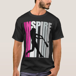 Camiseta Inspire Baseball Birthday Kicking Kick Silhout