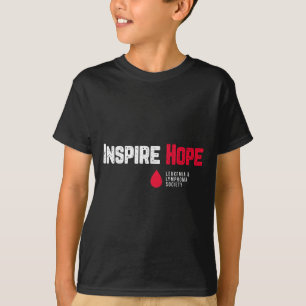 Camiseta Inspire Hope Leucemia E Linfoma Sociedade Sangue C