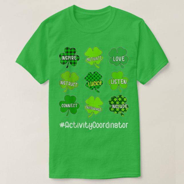 Camiseta Inspire Love Lucky Activity Coordination Rua Patri (Frente do Design)