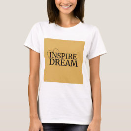 Camiseta Inspire o logotipo Dream Tee | Design de Coração M