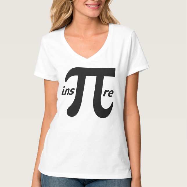 Camiseta Inspire o símbolo inspirado do Pi (Frente)