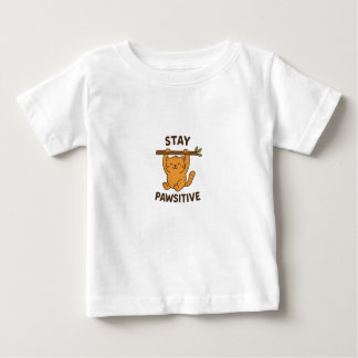 Camiseta Inspiring "Stay pawsitive" Quote Print