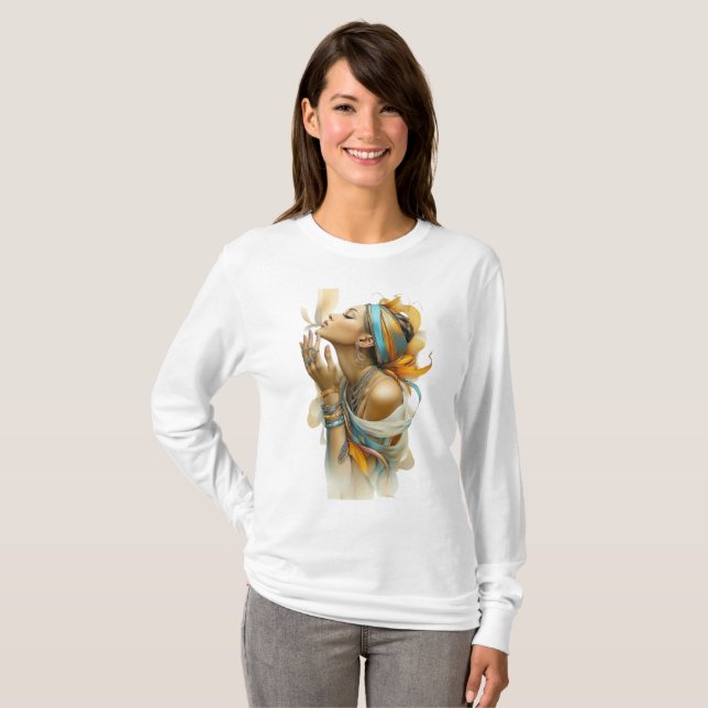 Camiseta inspiring women with an engaging nature (Frente Completa)