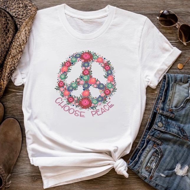 Camiseta Inspirivência Bonito Floral Retro Boho (Criador carregado)