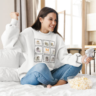 Camiseta Instagram College Dog Paw Imprimir Monograma de Fo