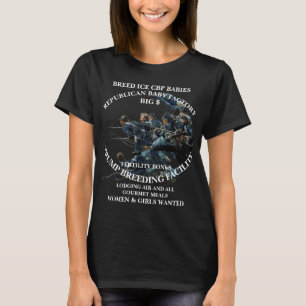 Camiseta INSTALAÇÃO DE CRIAÇÃO DE CBP Gelo TUMP FORNICAÇÃO 