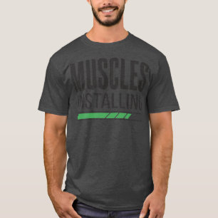 Camiseta Instalação de Músculos de Malhações de Gym de Cons