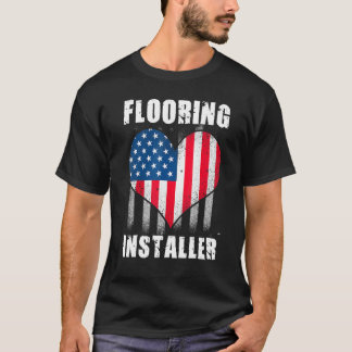 Camiseta Instalação de Pavimento do Contratante do Instalad