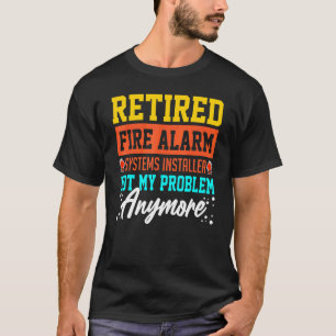 Camiseta Instalação do alarme de incêndio Instalação do téc