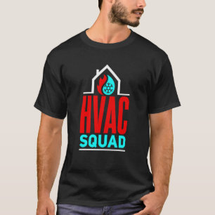 Camiseta Instalação HVAC Technician HVAC HVAC Squad HVAC Te
