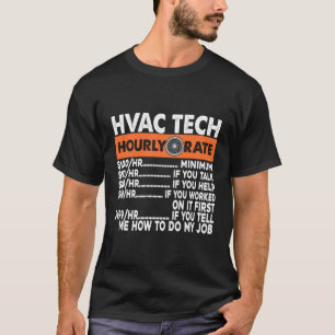 Camiseta Instalação técnica de ar condicionado de taxa horá