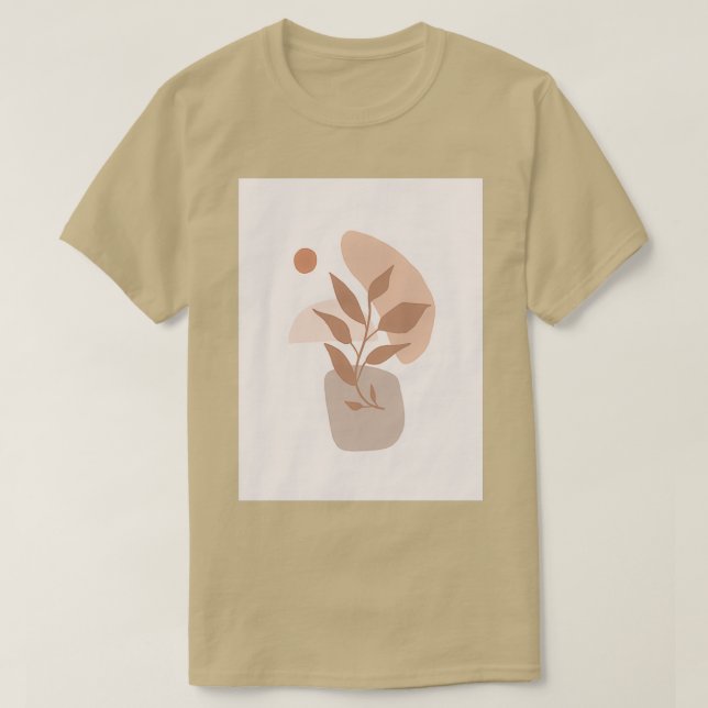 Camiseta Instalações de Meio século minimalistas (Frente do Design)