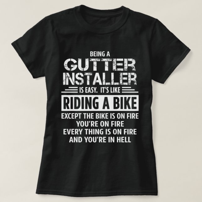Camiseta Instalador de Gutter (Frente do Design)