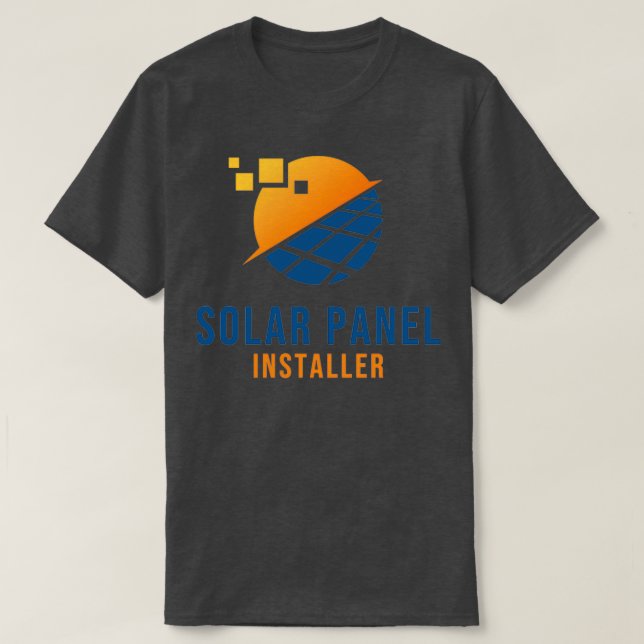 Camiseta Instalador de painel solar (Frente do Design)