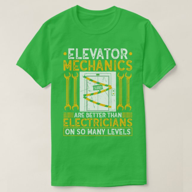 Camiseta Instalador do Elevator (Frente do Design)