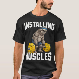 Camiseta Instalando Ginásio de Musculação para Preguiças