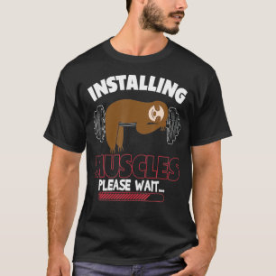 Camiseta Instalando Músculos Lama Peso Elevador Malhação