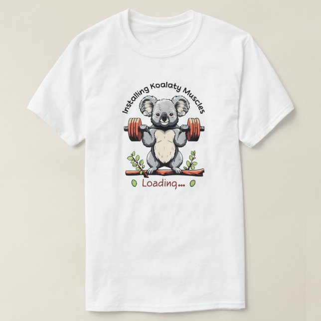 Camiseta Instalando os músculos de Koalaty (Frente do Design)