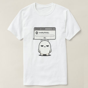 Camiseta Instalando Segunda-feira 0% Atualização - Engraçad