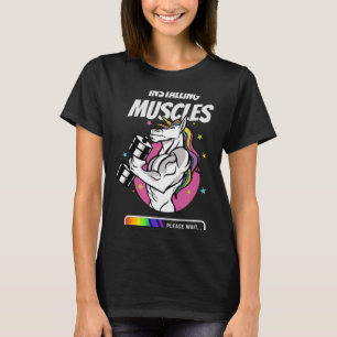 Camiseta Instale os músculos, espere
