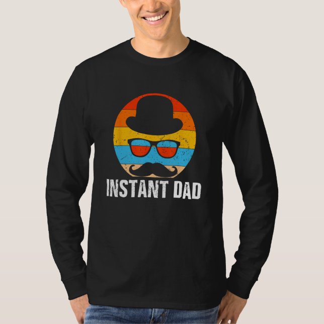 Camiseta Instant Dad Stepdad Family Step Father Relatives L (Frente)