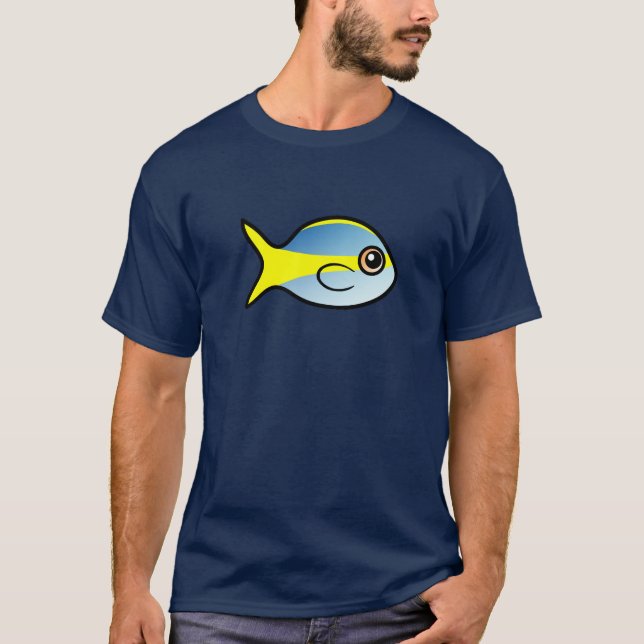 Camiseta Instantâneo de cauda amarela-branca (Frente)