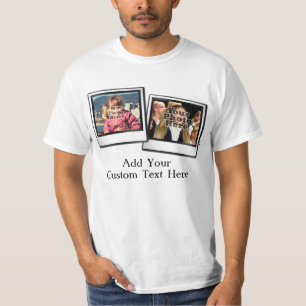 Camiseta Instantâneo de Montagem de Fotografias com 1 Legen