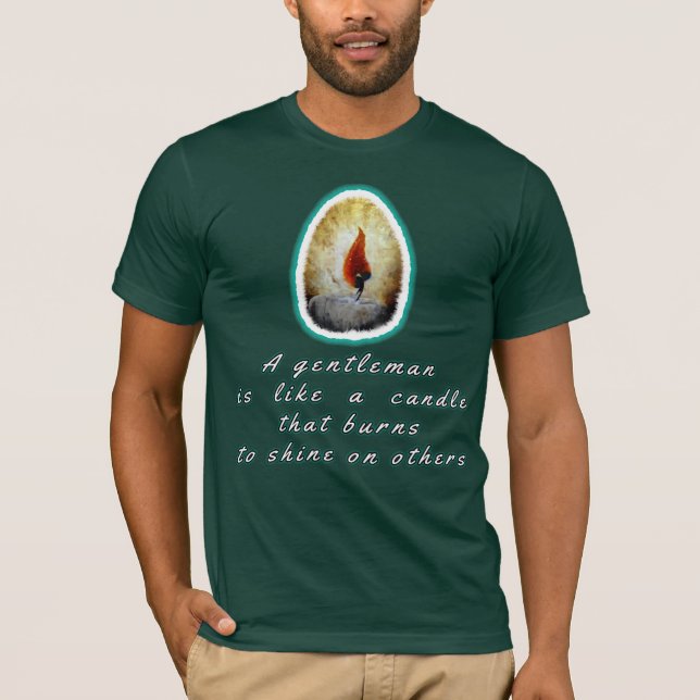 Camiseta Instead of Cursing the Darkness Light a Candle  (Frente)