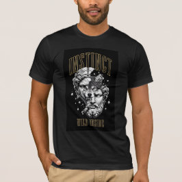 Camiseta Instinto Selvagem Estatua de Loba Estética Urbana