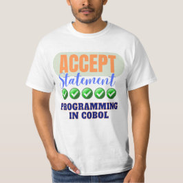 Camiseta Instrução Cobol Programing With Accept