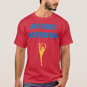 Camiseta instrução de aeróbica trabalhando fora 3