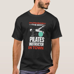 Camiseta Instrução de Pilatos de Workout de Lições de Refor