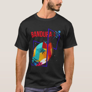 Camiseta Instrução Folk Ucraniano Colorida Bandura