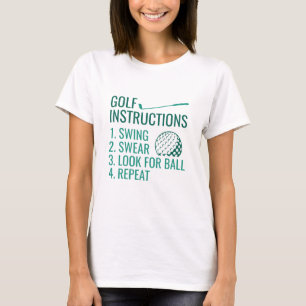 Camiseta Instruções para Golf