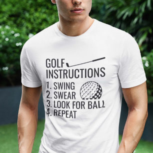 Camiseta Instruções para Golf