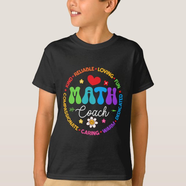 Camiseta Instructional Math Coach Crew Back To School Match (Frente)