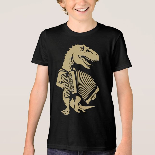 Camiseta Instrumento Acordeonista do Coro Dinosaur Air Acco (Frente)