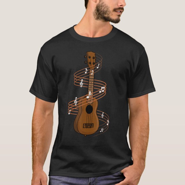 Camiseta Instrumento de Corda Ukulele Quatro (Frente)