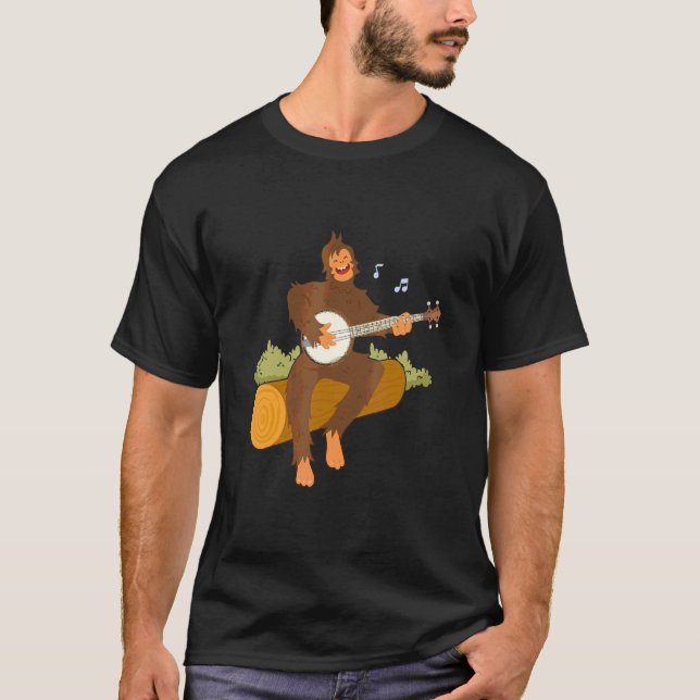 Camiseta Instrumento De Cordas Musicais Para Reproduzir Ban (Frente)